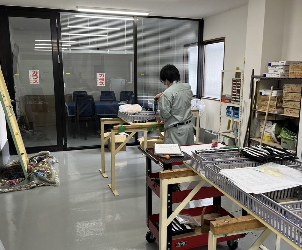 第２工場の作業場